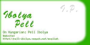 ibolya pell business card